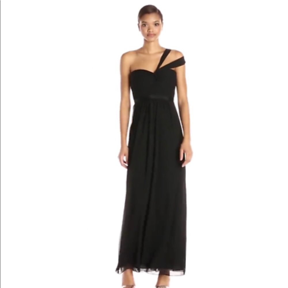 BCBG Maxazria Jamille Chiffon Black Dress